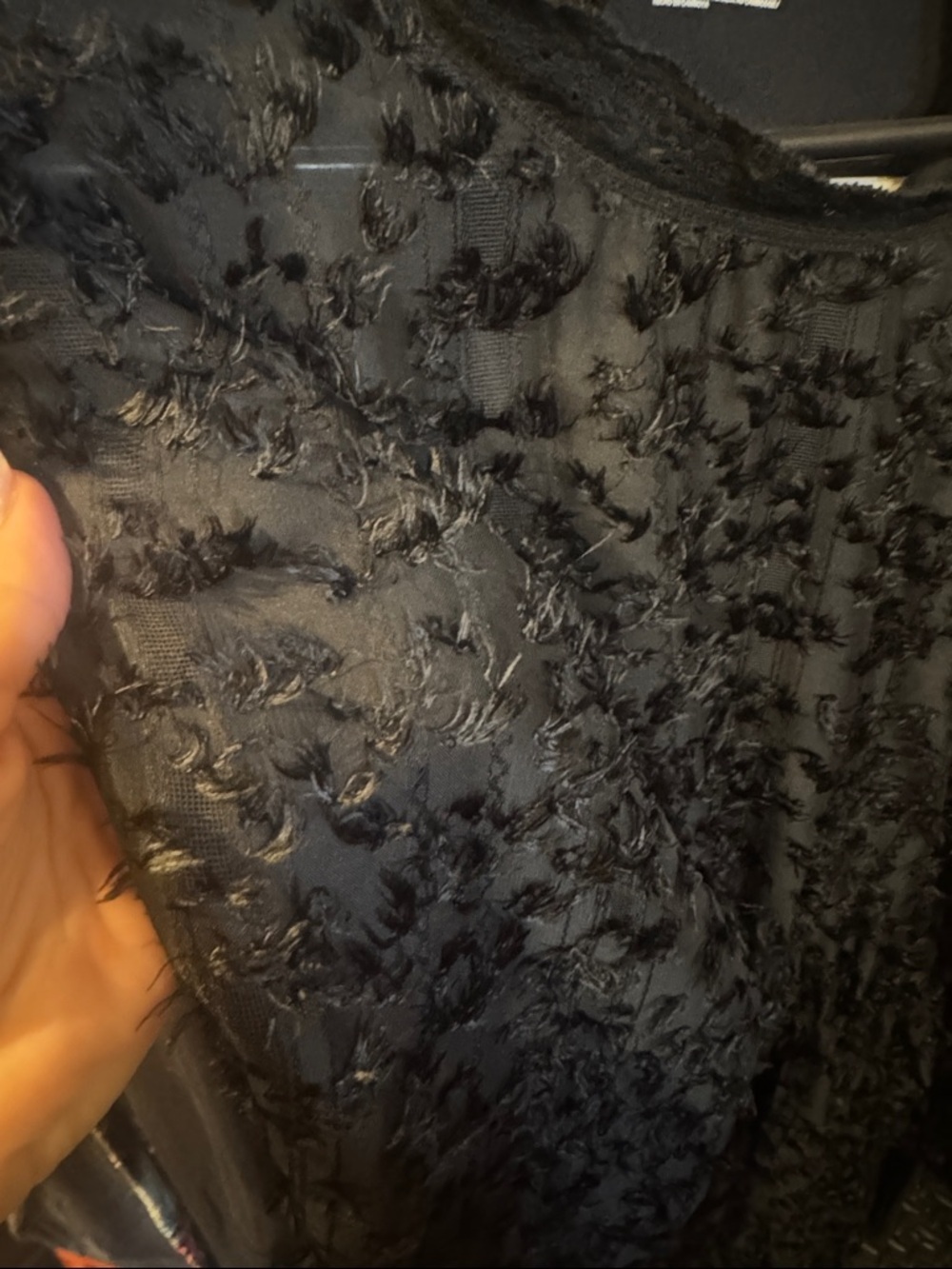 Melloday • NWT black textured dress PTP 20” - Picture 3 of 3